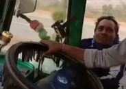 চাঁ দা বা জ কে ৫ কিলোমিটার ঝুলিয়ে নিয়ে গেলেন ট্রাকচালক