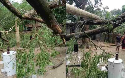 যশোরে হঠাৎ ঝড়ে লন্ডভন্ড বিভিন্ন গ্রাম, কৃষক নিহত
