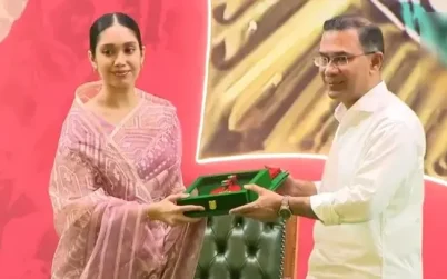 খালেদা জিয়ার পক্ষে (মরণোত্তর) স্বাধীনতা পুরস্কার গ্রহণ করলেন নাতনি জাইমা রহমান