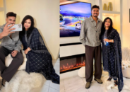 অস্ট্রেলিয়ায় শাবনূর-তাসকিনের আনন্দময় সন্ধ্যা