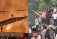 ভারতে হঠাৎ যুদ্ধবিমান ও ট্যাংকের ওপর চড়ে শিক্ষার্থীদের তুমুল বিক্ষোভ